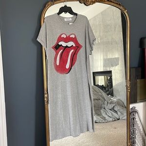 Free People Rolling Stones Jersey Dress Sz M